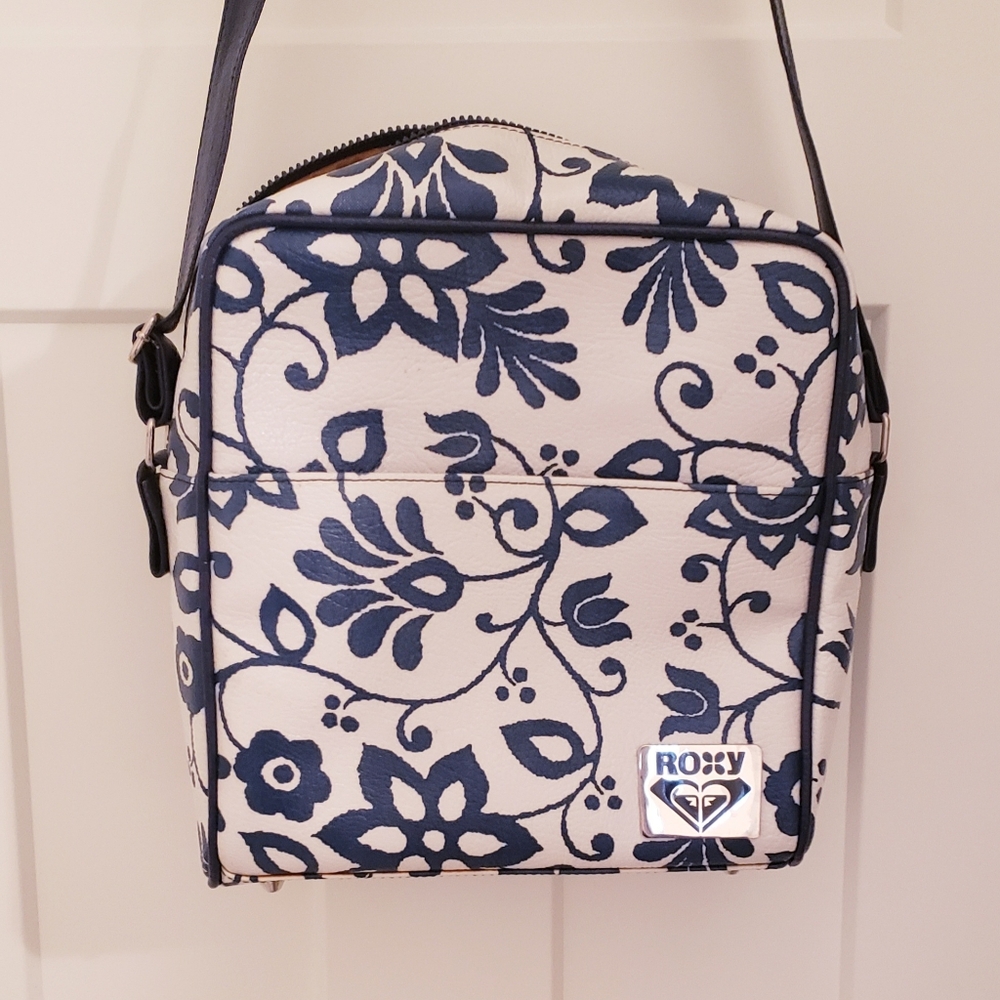 Roxy Derby Vintage Crossbody Overnight Travel Weekender Bag Blue Hawaiian 💙